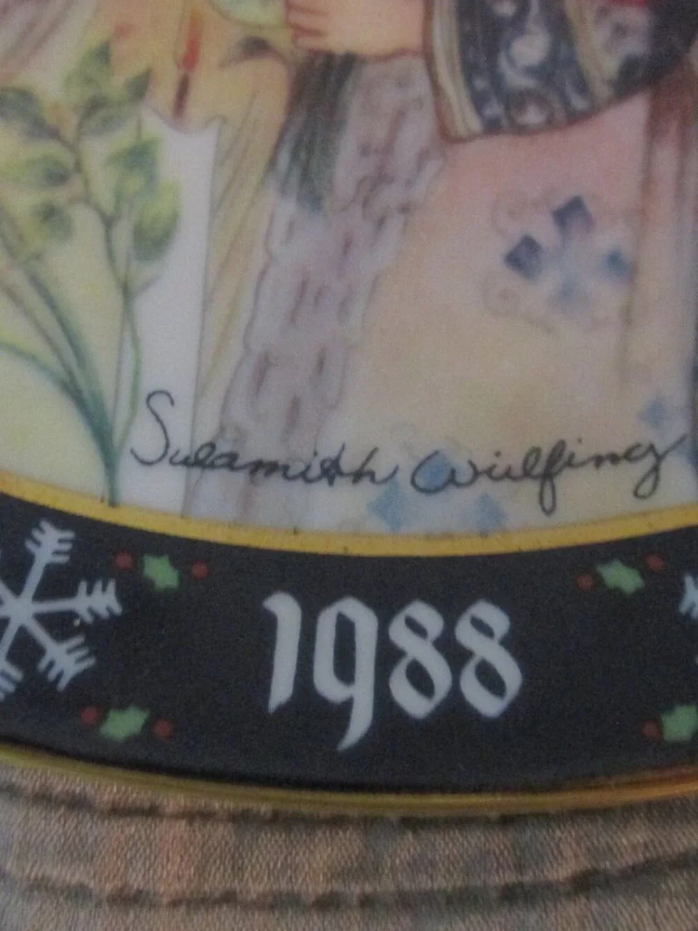 Sulamith Wulfing Christmas Plate 1987 Christmas Angles